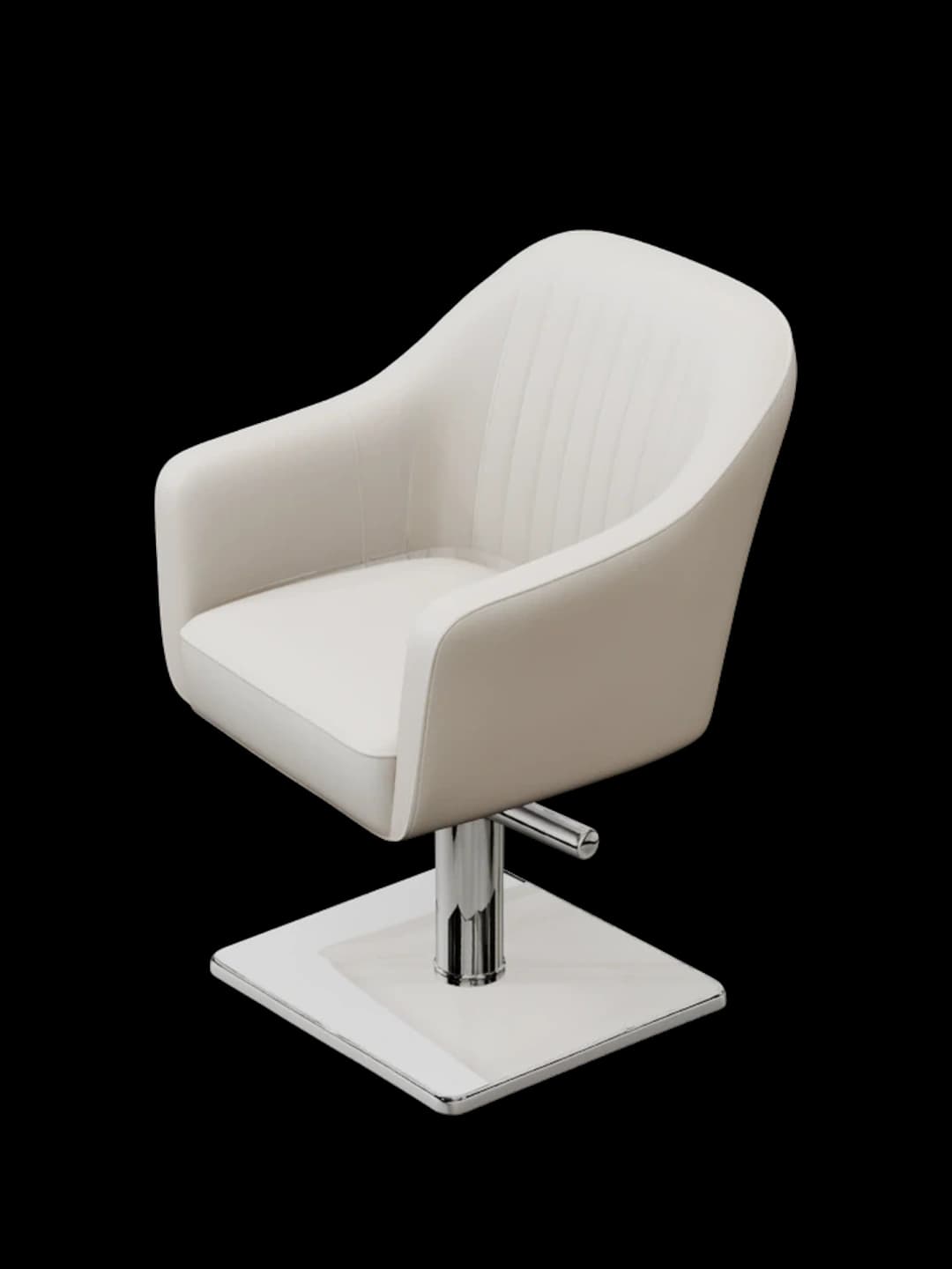 The white salon chair, waiting for your real numbers